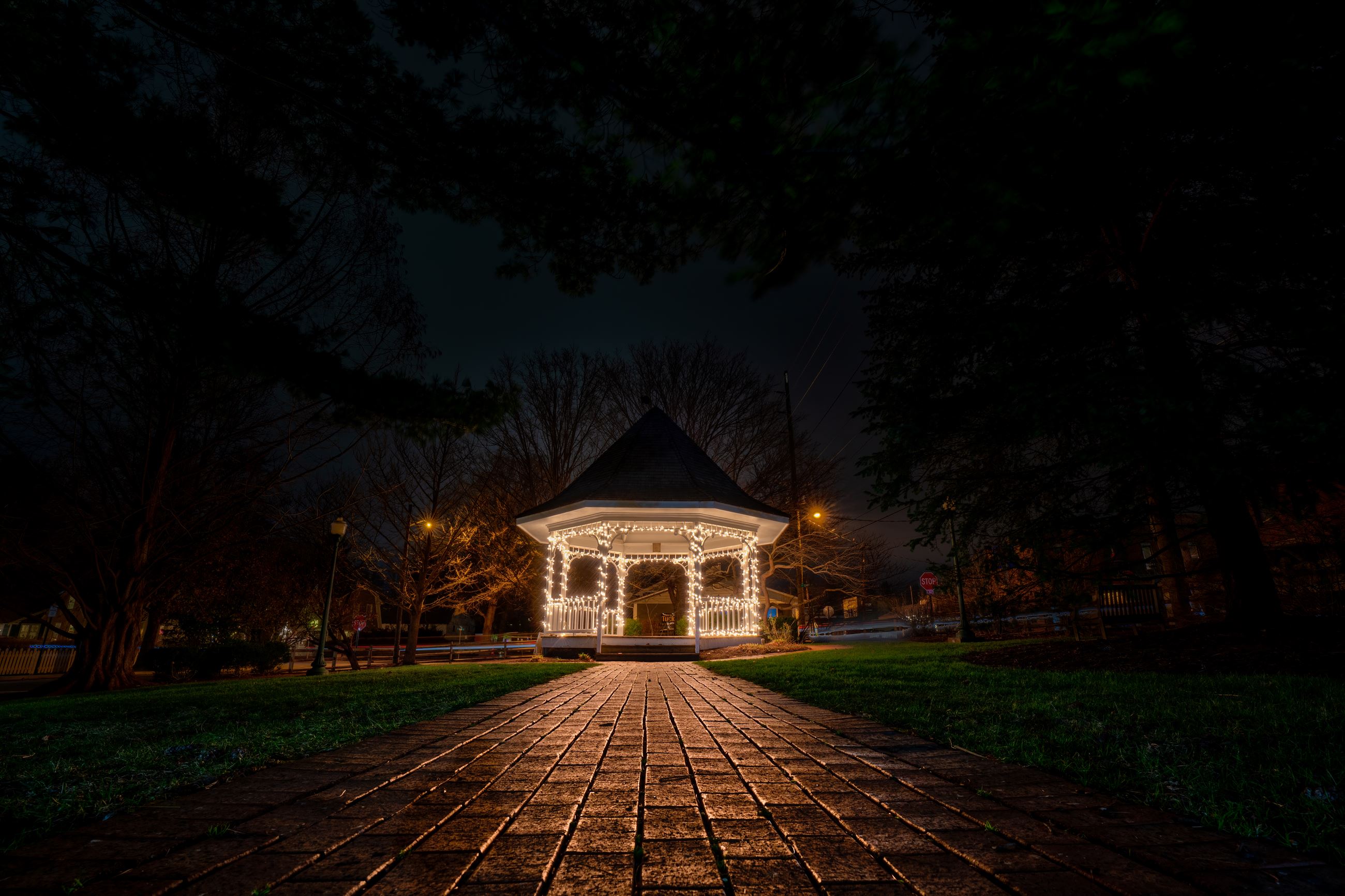 Lincoln Park Gazebo at Night