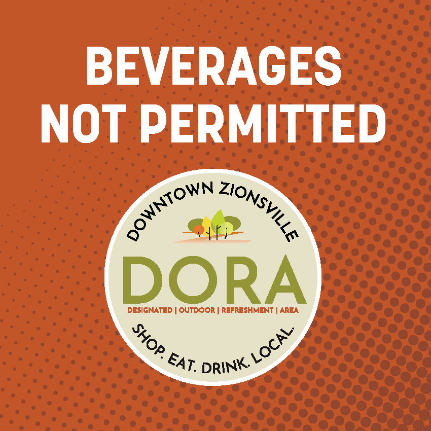 DORA window cling-not permitted